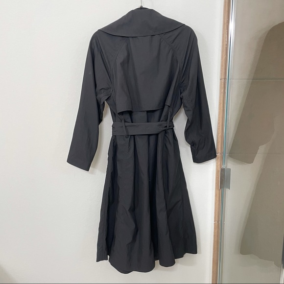 EUC ARITZIA WILFRED Requiem Trench Coat XXS Belted Black Water-Repellent Jacket - Picture 11 of 15